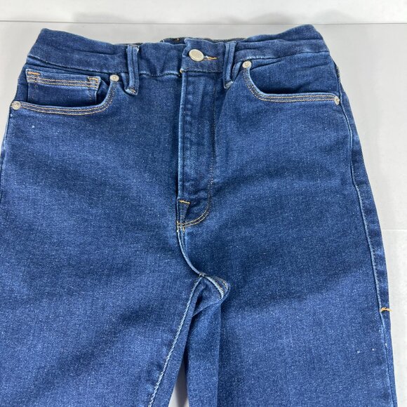 Good American Jean Women 26x28* Good Waist Skinny Always Fit Blue Denim Tag 6-12 - Picture 4 of 16